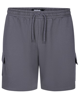 Bigdude Cargo Loopback Shorts Charcoal
