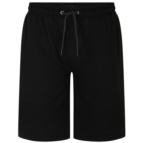 Bigdude Ribbed Panel Jogger Shorts Black