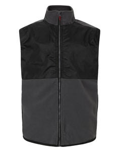 Bigdude Nylon Polar Fleece Gilet Black/Charcoal
