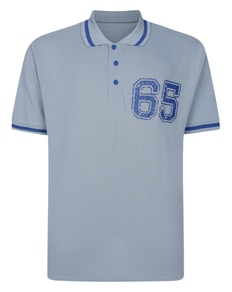 Bigdude 65 Pique Polo Light Blue