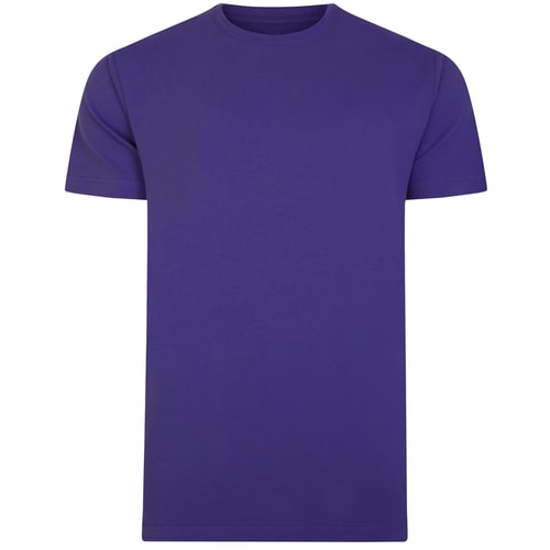 Bigdude Plain Crew Neck T-Shirt Violet