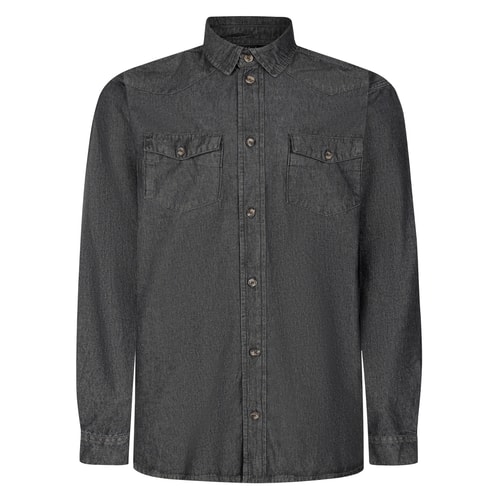 Bigdude Denim Shirt Charcoal Wash
