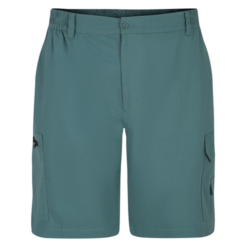 Bigdude Light Weight Elasticated Waist Cargo Shorts Petrol