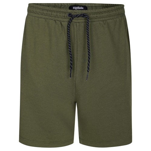 Bigdude Jersey Shorts With Zip Dark Olive