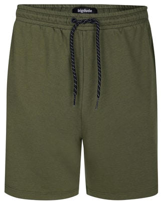 Bigdude Jersey Shorts With Zip Dark Olive