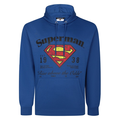Bigdude Official Licensed Superman Hoodie Deep Blue