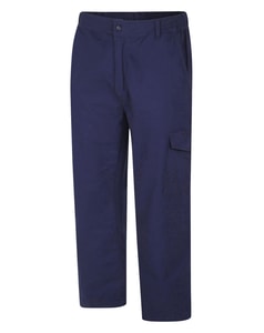 Bigdude Elasticated Waist Cargo Trousers Navy