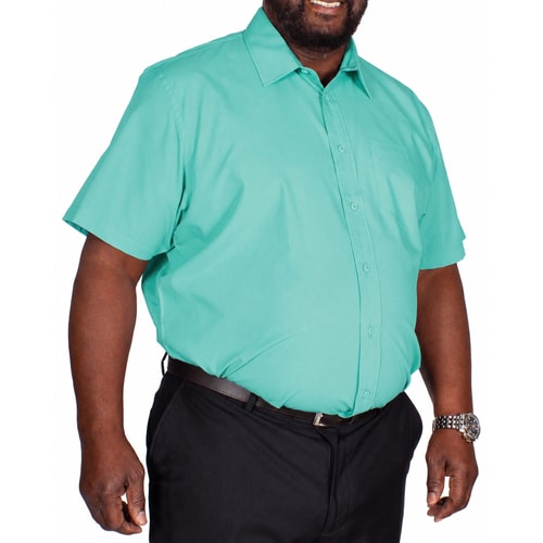 Bigdude Classic Short Sleeve Poplin Shirt Green