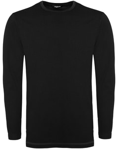 Bigdude Long Sleeve Thermal T-Shirt Black Tall