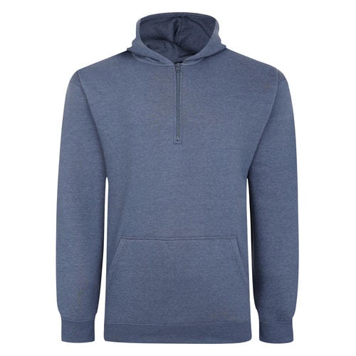 Bigdude Half Zip Hoodie Tall Dark Denim