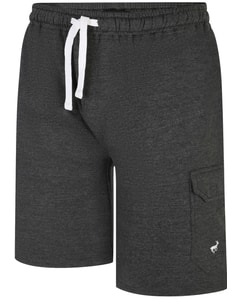 Bigdude Fleece Cargo Shorts Charcoal