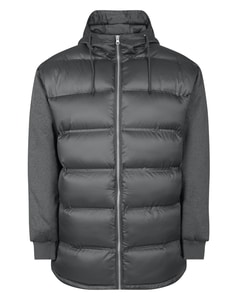 Bigdude Hybrid Quilted Jacket Charcoal