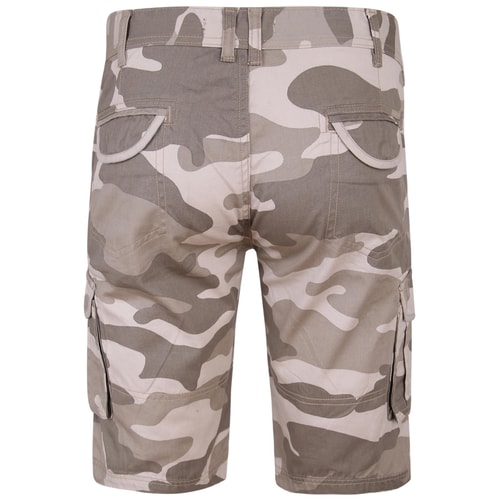 Bigdude Camo Cargo Shorts Sand