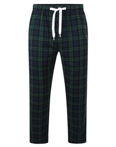 Bigdude Soft Flannel Checked Pyjama Pants Green