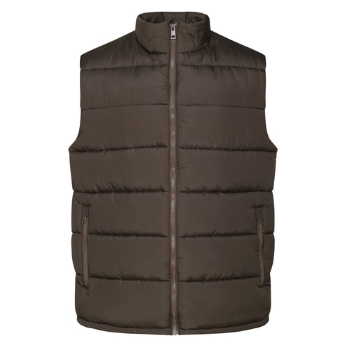 Bigdude Padded Gilet Brown