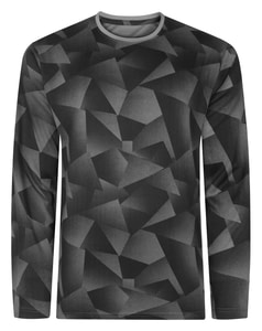 Bigdude Lightweight Active Long Sleeve T-Shirt Black