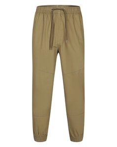 Bigdude Elasticated Waist Cuffed Chinos Khaki