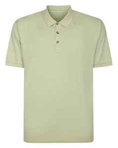 Bigdude Wash Effect Polo Light Green