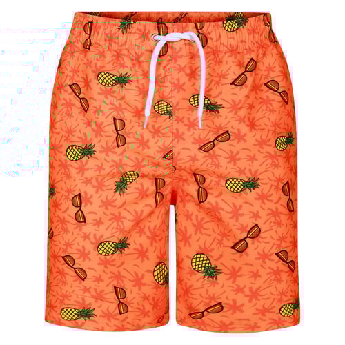 Bigdude Pineapple Swim Shorts Orange