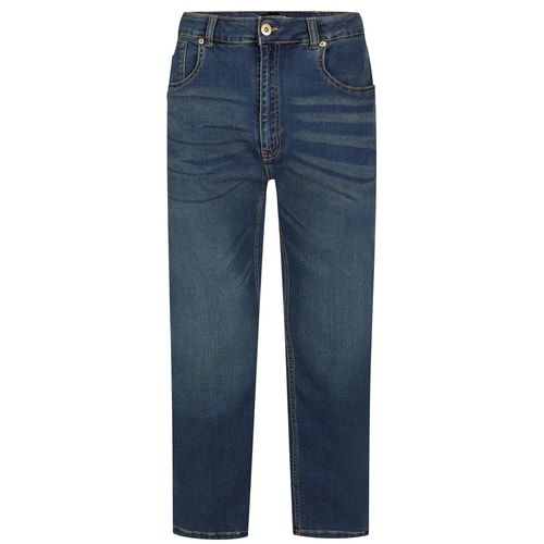 Bigdude Stretch Jeans With Whiskers Vintage Wash Tall