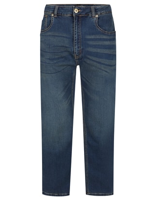 Bigdude Stretch Jeans With Whiskers Vintage Wash Tall