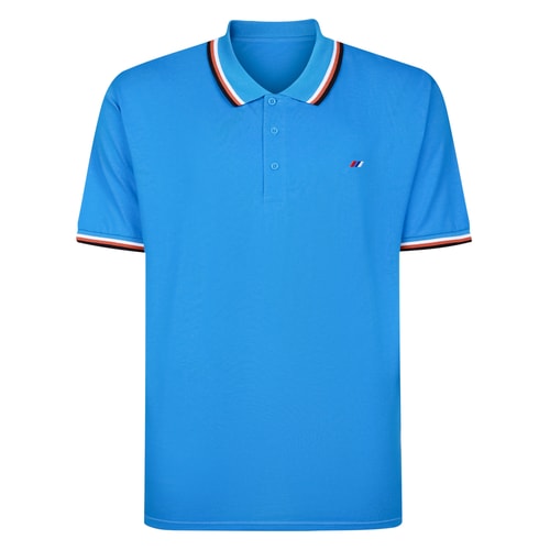 Bigdude Triple Tipped Polo Blue Tall