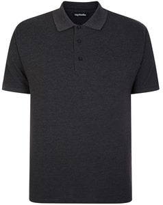 Bigdude Plain Polo Shirt- Charcoal