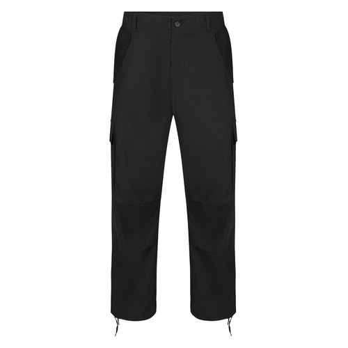 Bigdude Loose Fit Cargo Trousers Black