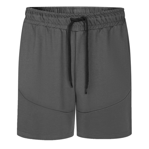 Bigdude Cut And Sew Shorts With Plastic Zips Charcoal