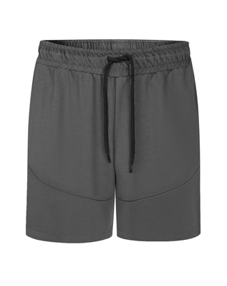 Bigdude Cut And Sew Shorts With Plastic Zips Charcoal