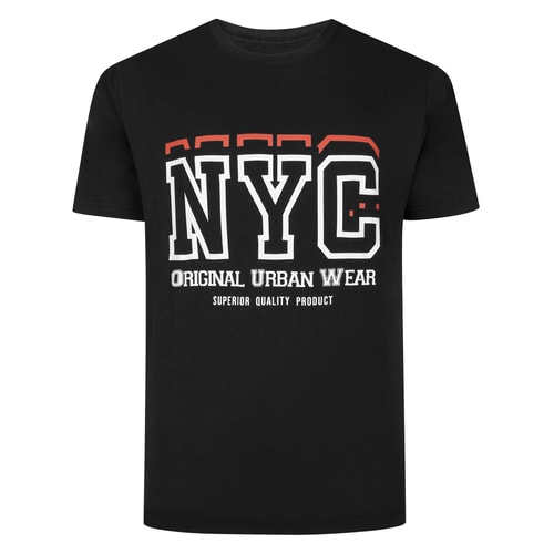 Bigdude NYC Print T-Shirt Black