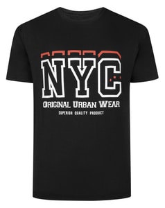 Bigdude NYC Print T-Shirt Black