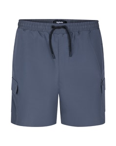 Bigdude Fully Elasticated Tech Cargo Shorts Charcoal