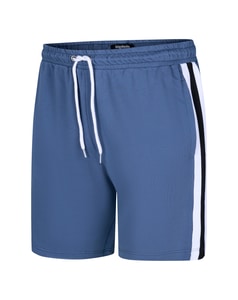 Bigdude Contrast Tape Loop Back Shorts Dusty Blue