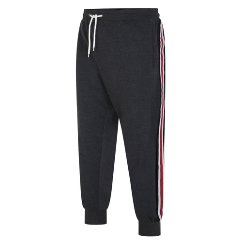 Bigdude Joggers With Side Tape Charcoal