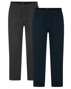 Bigdude Super Lightweight Joggers Twin Pack Navy/Charcoal