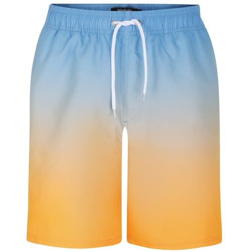 Bigdude Ombre Swim Shorts Light Blue/ Orange