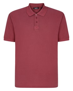 Bigdude Heavy Garment Dye Polo Burgundy