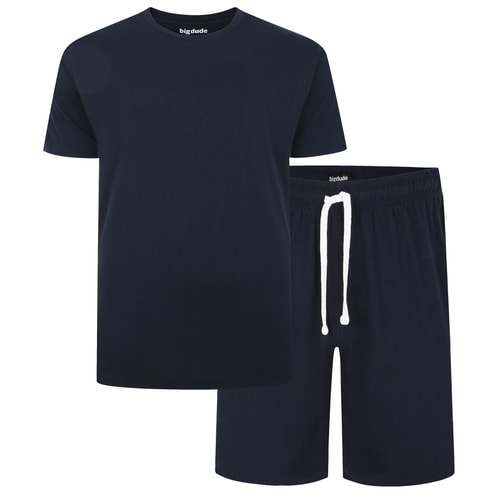Bigdude Short Sleeve Pyjama Set Navy