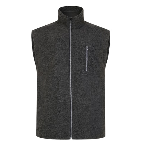Bigdude Sherpa Gilet Charcoal