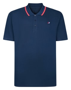 Bigdude Chunky Tipped Polo Shirt Navy