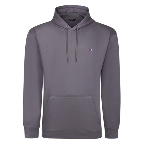 Bigdude Plain Hoody With Logo Stone Tall