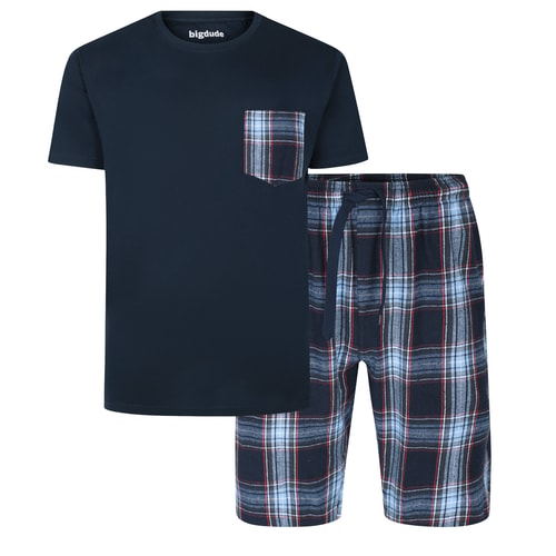 Bigdude Flannel PJ Set Navy