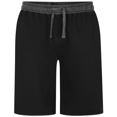 Bigdude Contrast Sweat Shorts Black