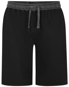 Bigdude Contrast Sweat Shorts Black