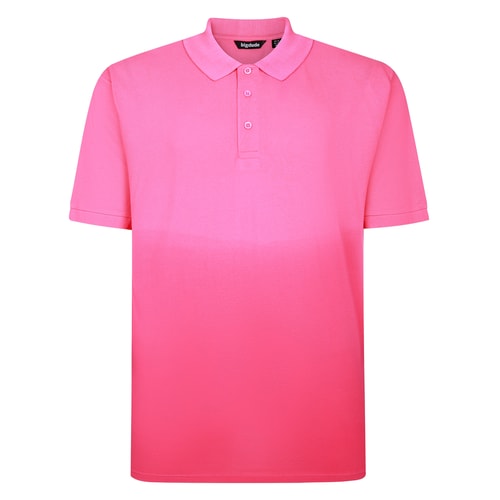 Bigdude Ombre Polo Shirt Magenta/Cassis