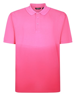 Bigdude Ombre Polo Shirt Magenta/Cassis