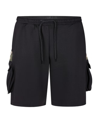 Bigdude Cargo Camo Shorts Black/Khaki Camo