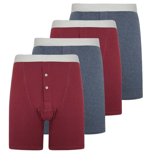 Bigdude 4 Pack Trunk Boxer Shorts Multi
