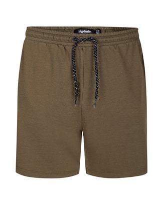 Bigdude Jersey Shorts With Zip Dark Olive